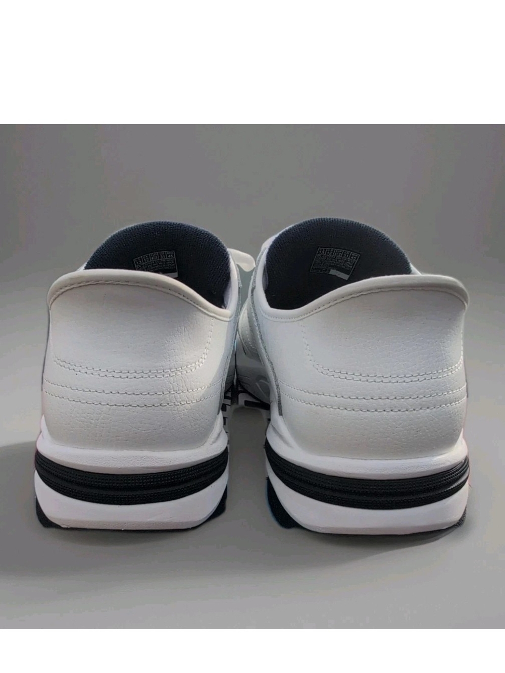 Skechers Sneakers Mens 13 White Blue Durham Delvor Slip Ins Relaxed Dad Shoes - Picture 7 of 14